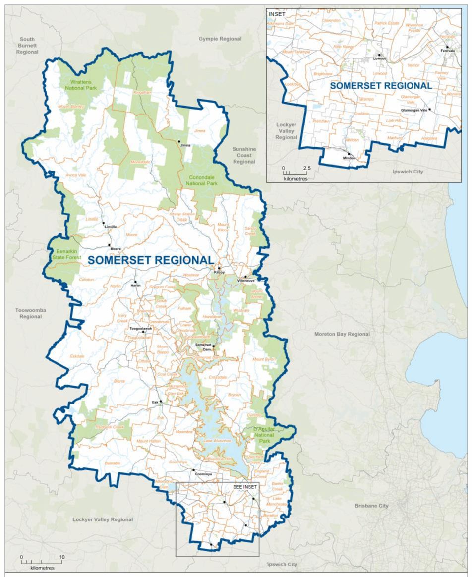 Somerset Regional map